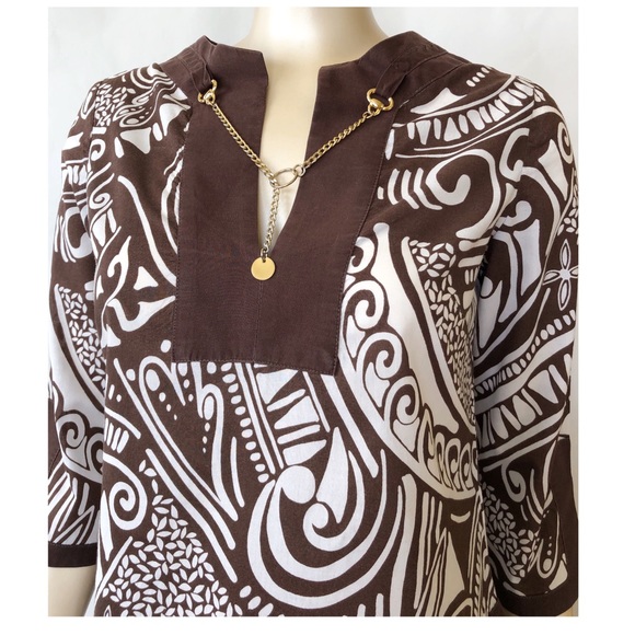 Zara ♥️ Split Neck Tunic - Picture 2 of 7